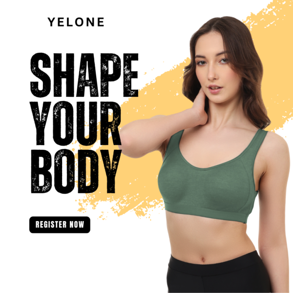Non-Padded Sports Bra Pack of 2 Premium Quality Fabric for Gym, Yoga & Everyday Use - Image 4