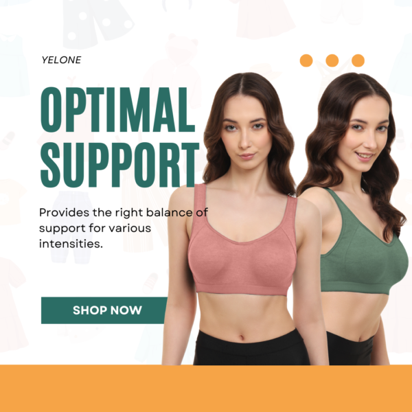 Non-Padded Sports Bra Pack of 2 Premium Quality Fabric for Gym, Yoga & Everyday Use - Image 2