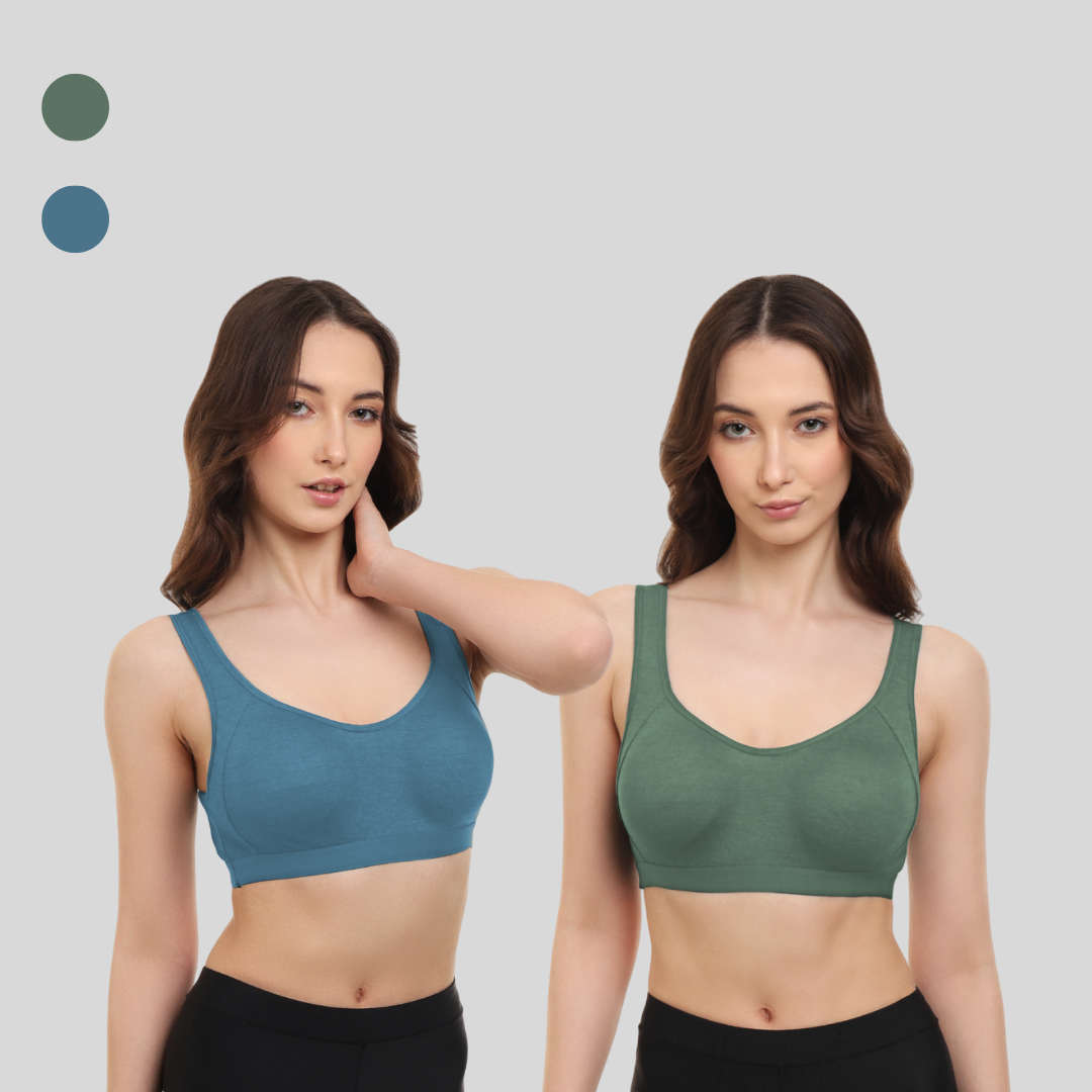 Vibrant Non-Padded Sports Bra for Yoga & Gym